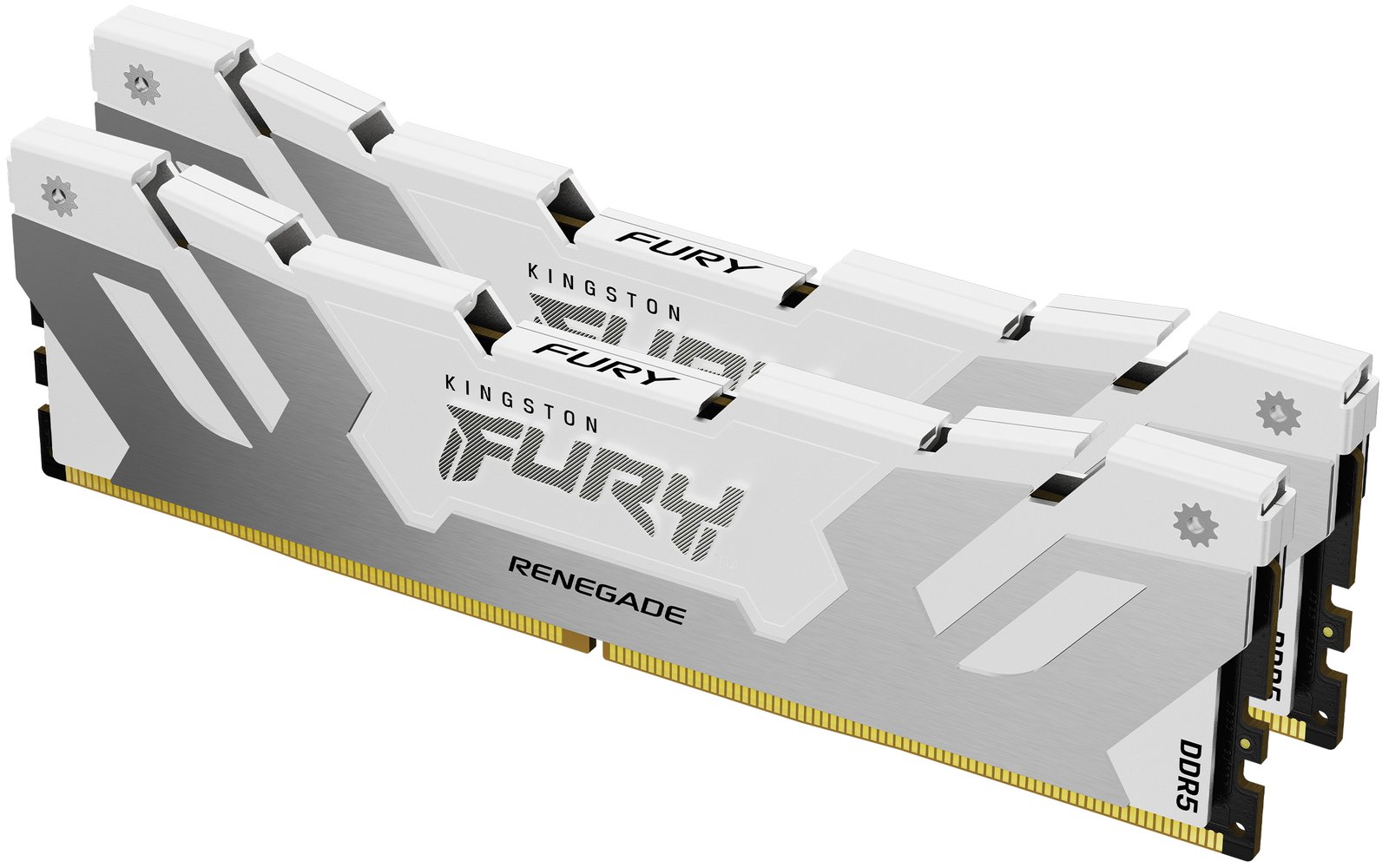 Kingston Technology FURY 48GB 8000MT/s DDR5 CL38 DIMM (Kit of 2) Renegade White KF580C38RWK2-48