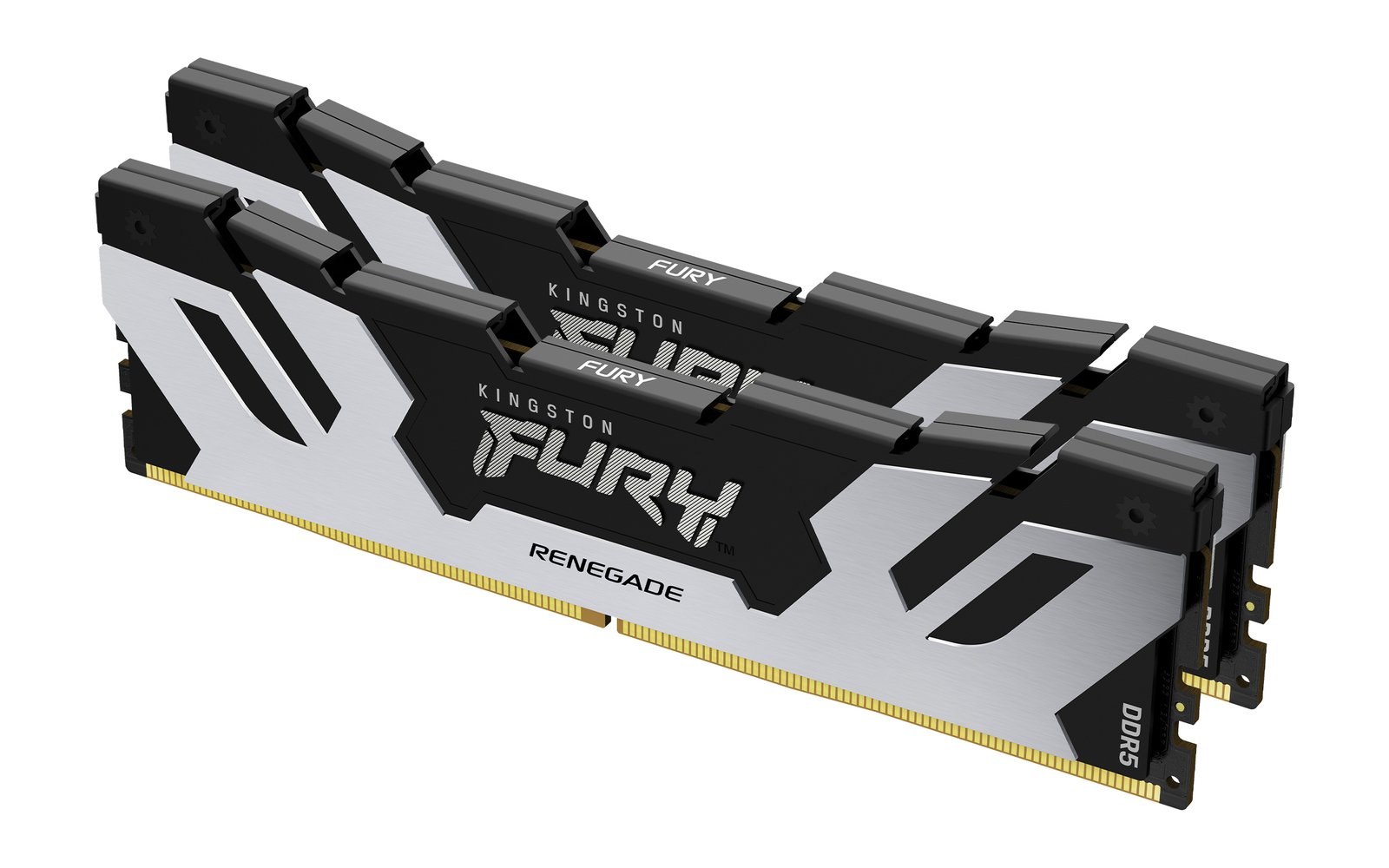 Kingston Technology FURY 48GB 8400MT/s DDR5 CL40 CUDIMM (Kit of 2) Renegade Silver XMP KF584CU40RSK2-48