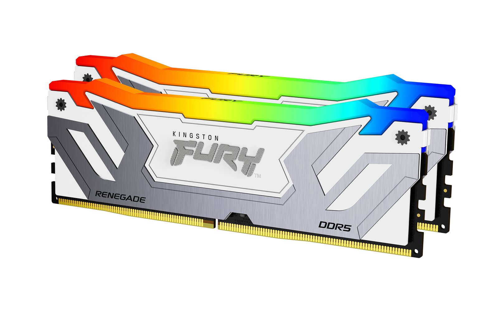 Kingston Technology FURY 48GB 8400MT/s DDR5 CL40 CUDIMM (Kit of 2) Renegade RGB White XMP KF584CU40RWAK2-48