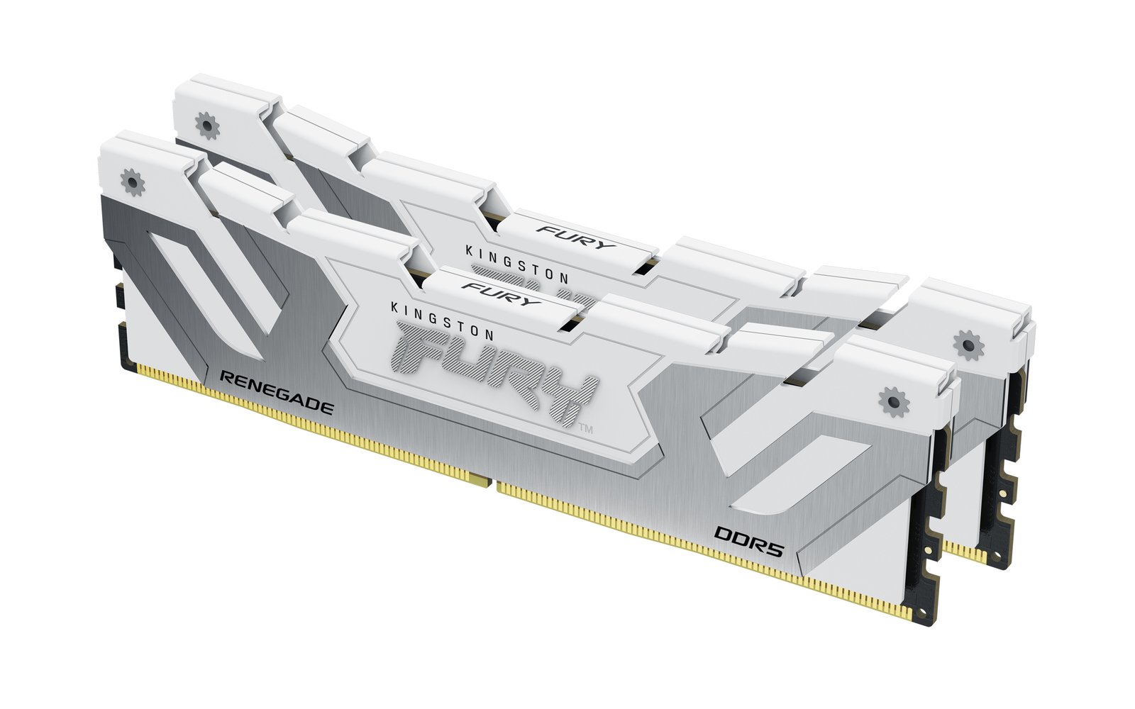 Kingston Technology FURY 48GB 8400MT/s DDR5 CL40 CUDIMM (Kit of 2) Renegade White XMP KF584CU40RWK2-48