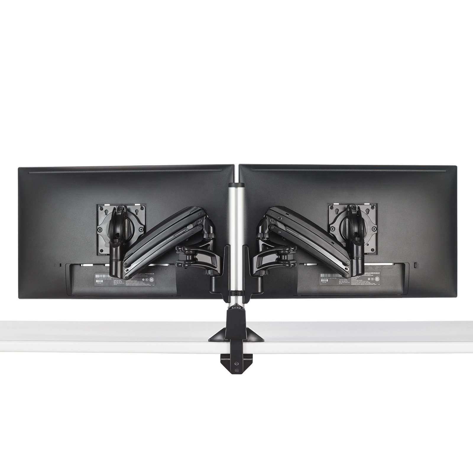 Chief KX Low-Profile Dual Monitor Arm, Column Desk Mount, Black KXC220B