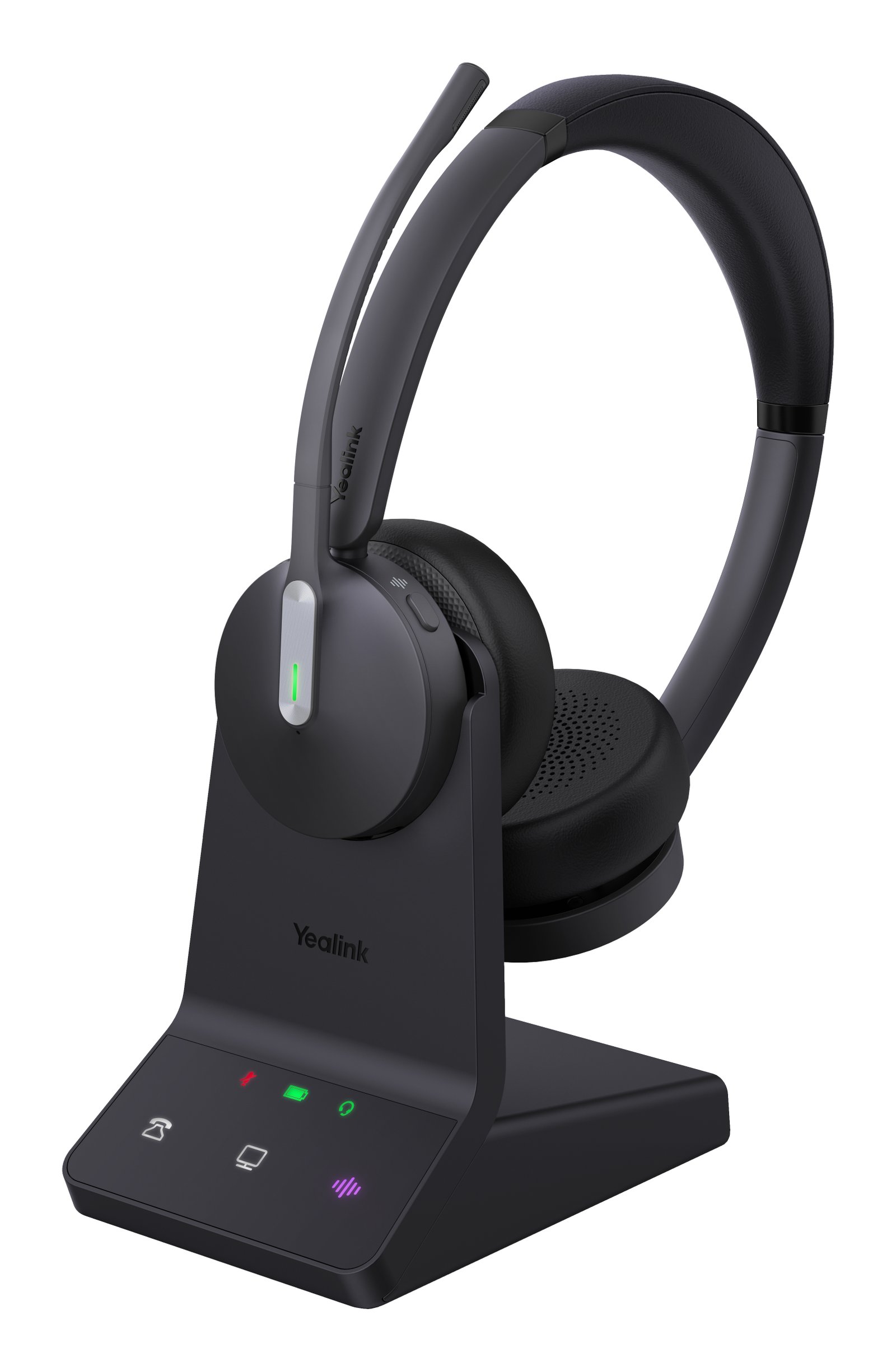 Yealink WH64 Dual UC Headset Wireless Head-band Office/Call center USB Type-C Bluetooth Black 1208673