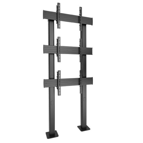 Chief Fusion® 1 X 3 Micro-Adjustable Large Bolt-Down Freestanding Video Wall LBM1X3U