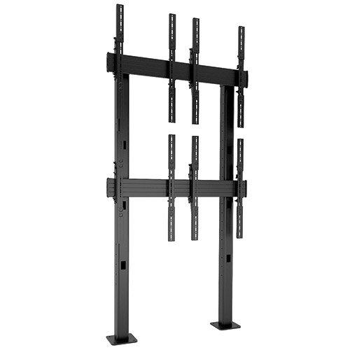 Chief Fusion® 2 x Portrait Micro-Adjustable Large Bolt-Down Freestanding Video Wall LBM2X2UP