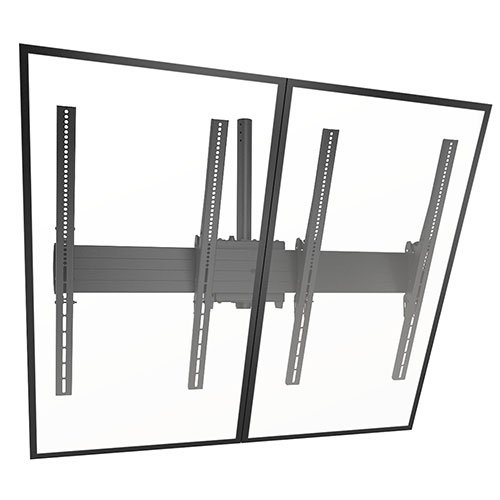 Chief Fusion® Large Ceiling Mounted 2 x 1 Portrait Menu Board LCM2X1UP