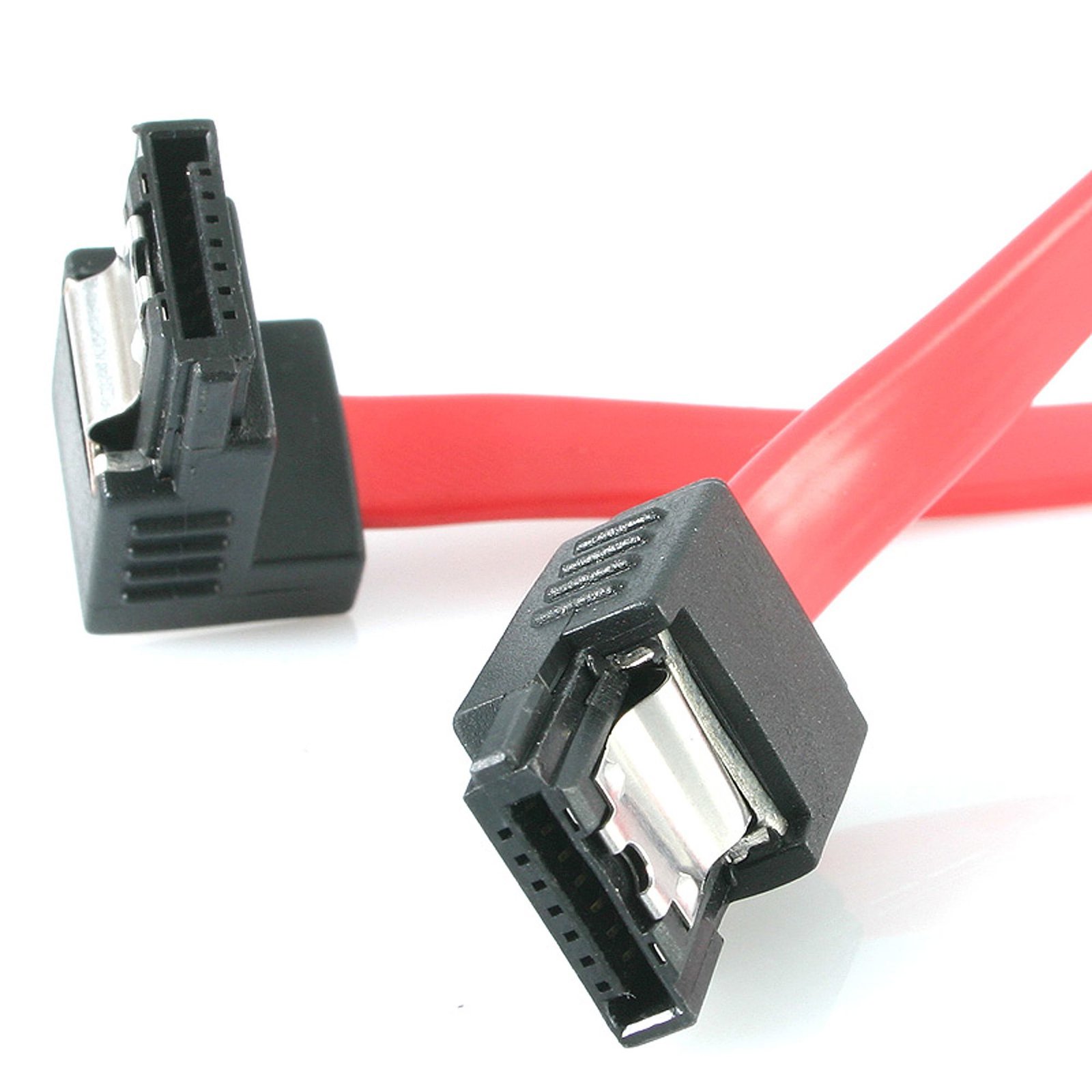StarTech.com 18in Latching SATA to Right Angle Serial ATA Cable LSATA18RA1