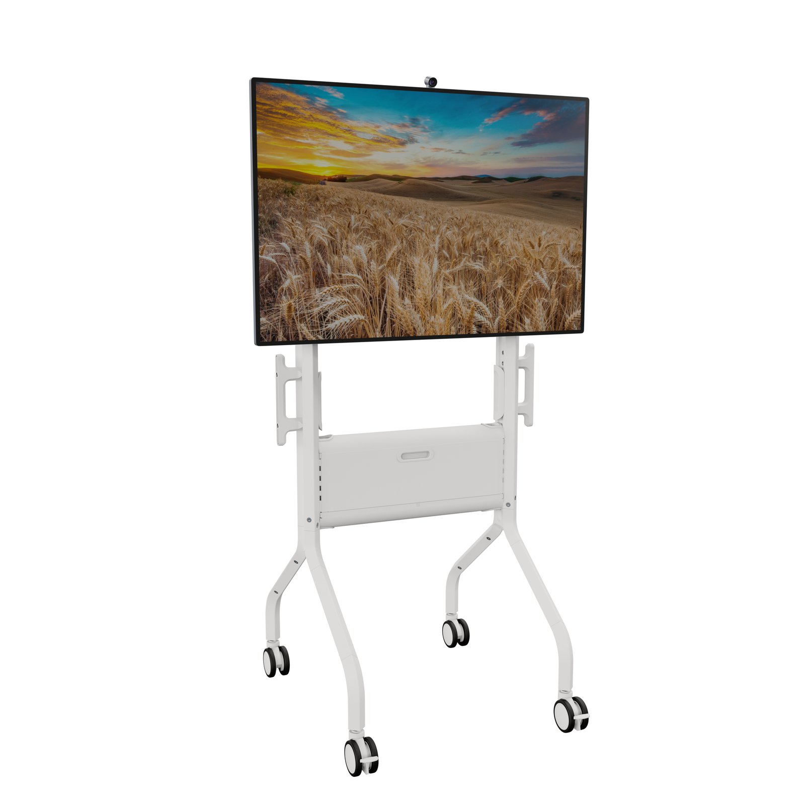 Chief Voyager Large Manual Height Adjustable AV Cart, White LSCUW