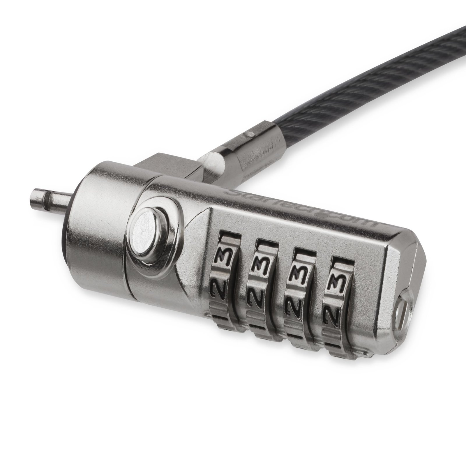 StarTech.com 6.6ft (2m) Laptop Cable Lock - 4 Digit Combination Laptop/Desktop Security for K-Slot LTLOCK4D