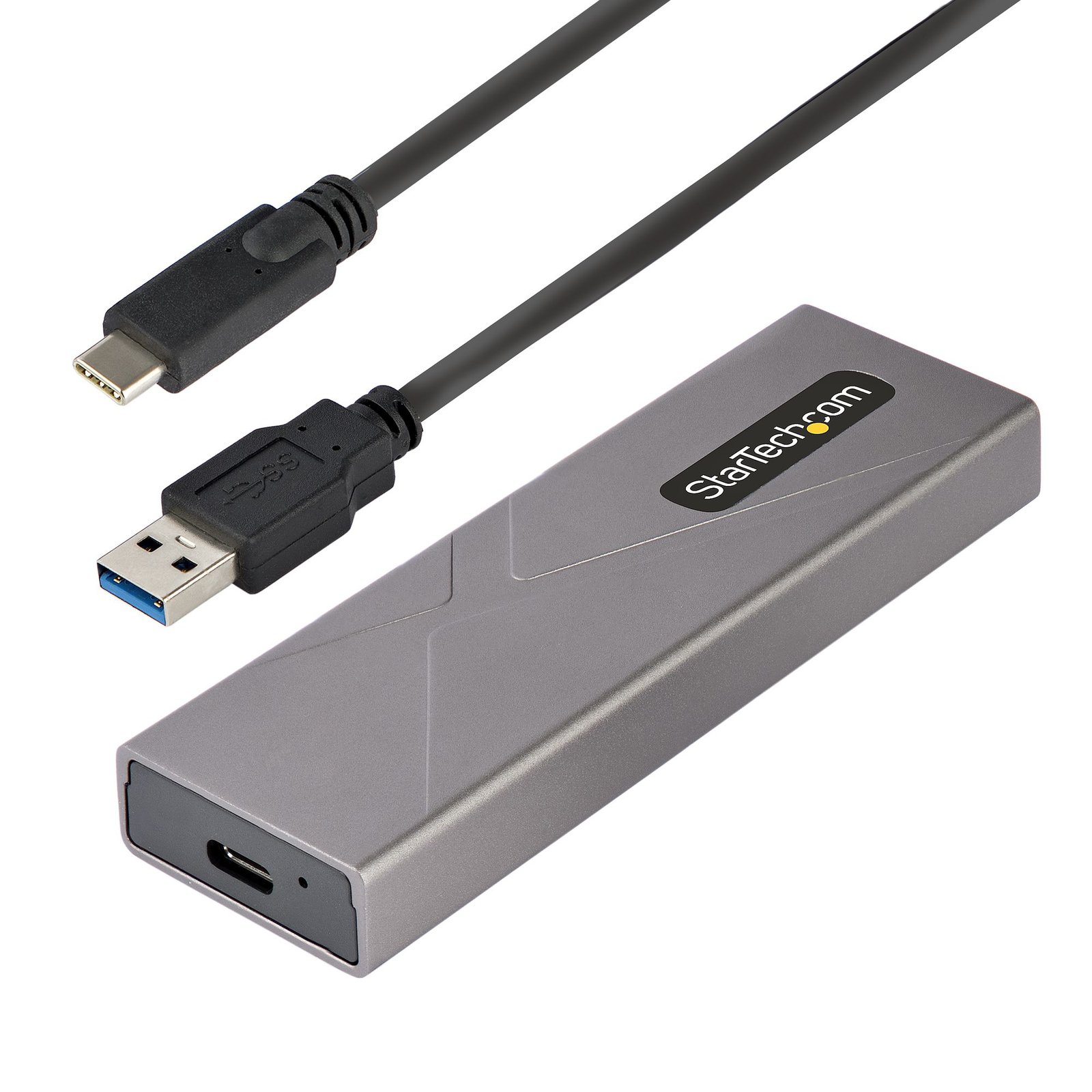 StarTech.com USB-C 10Gbps to M.2 NVMe or SATA SSD Enclosure - Tool-free External PCIe/SATA NGFF M2-USB-C-NVME-SATA