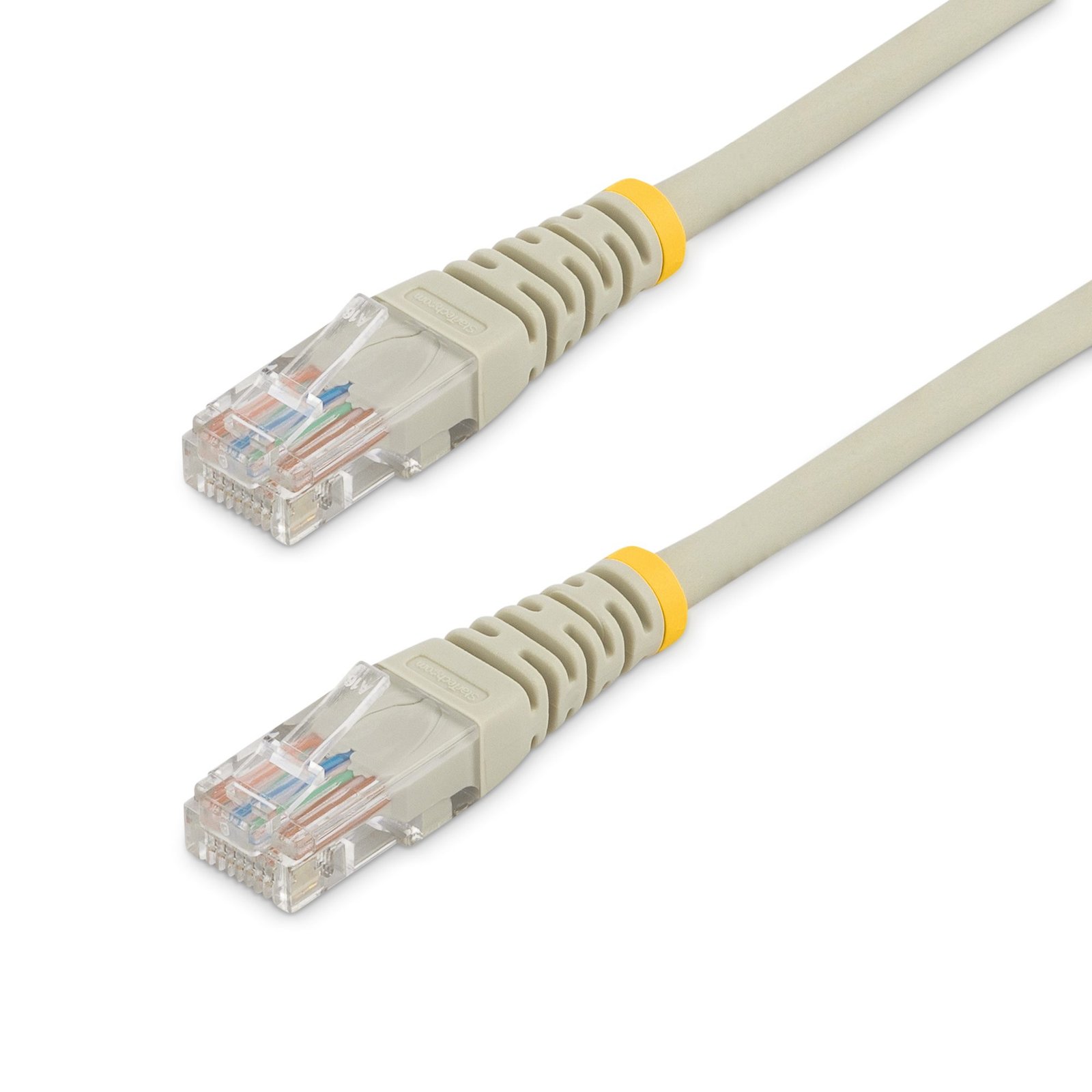 StarTech.com 50 ft Cat5e Gray Molded RJ45 UTP Cat 5e Patch Cable - 50ft Cord M45PATCH50GR