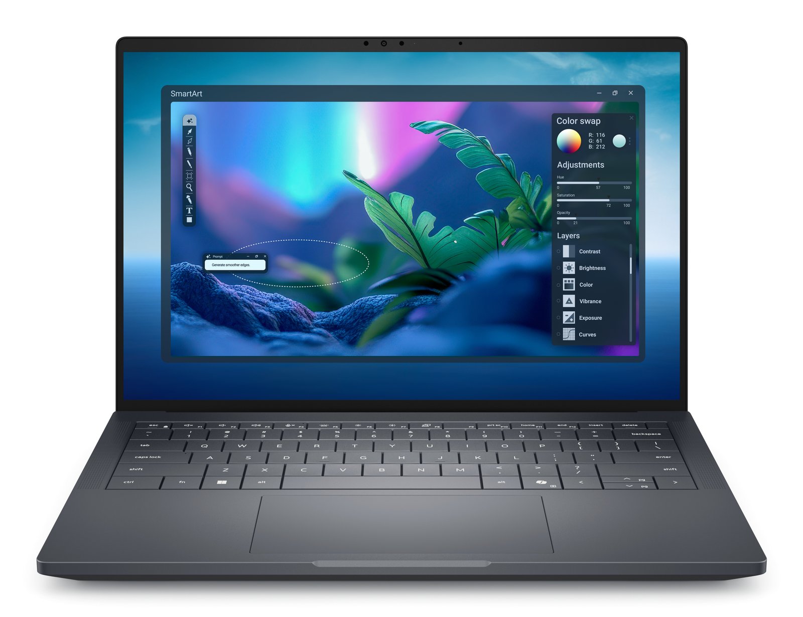DELL Pro Max 14 Premium MA14250 Intel Core Ultra 7 265H Laptop 35.6 cm Full HD+ 32 GB LPDDR5x-SDRAM KWD35