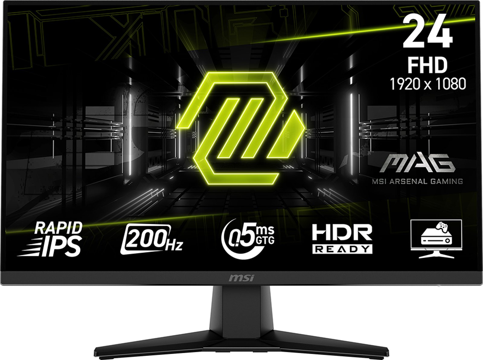 MSI MAG 242F computer monitor 60.5 cm (23.8") 1920 x 1080 pixels Full HD LCD Black MAG242F