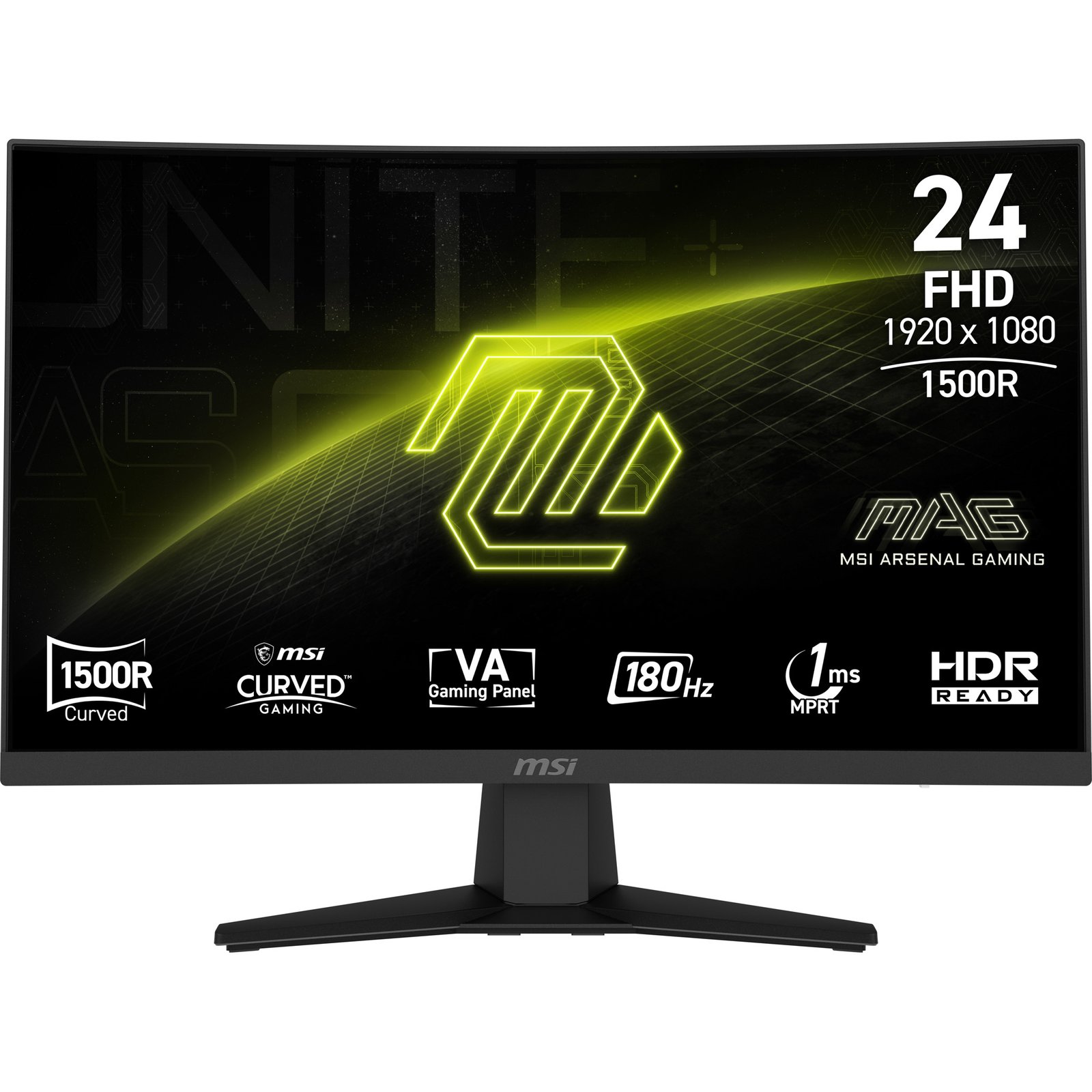 MSI MAG 244C computer monitor 59.9 cm (23.6") 1920 x 1080 pixels Full HD LCD Black MAG244C