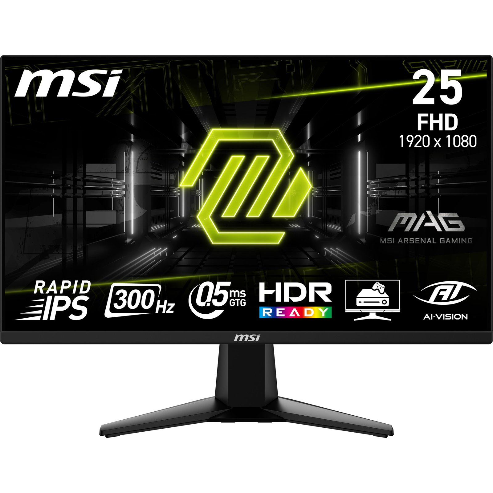 MSI MAG 255XF computer monitor 62.2 cm (24.5") 1920 x 1080 pixels Full HD Black MAG255XF