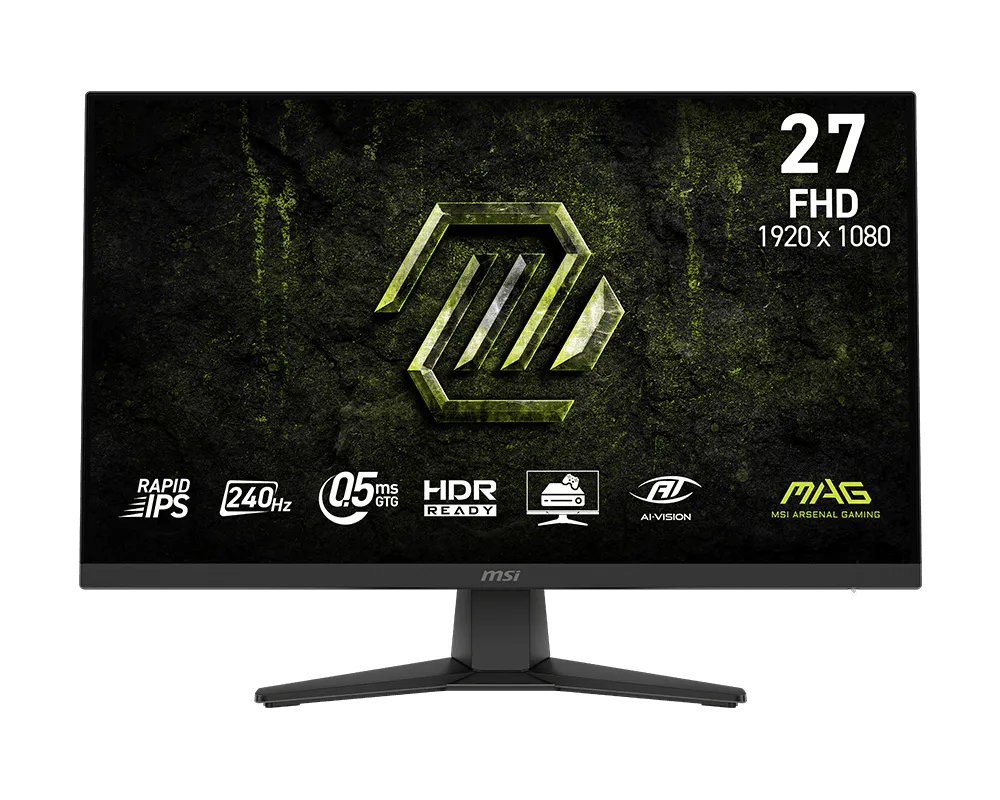 MSI MAG 272F X24 computer monitor 68.6 cm (27") 1920 x 1080 pixels Full HD LCD Black MAG272FX24