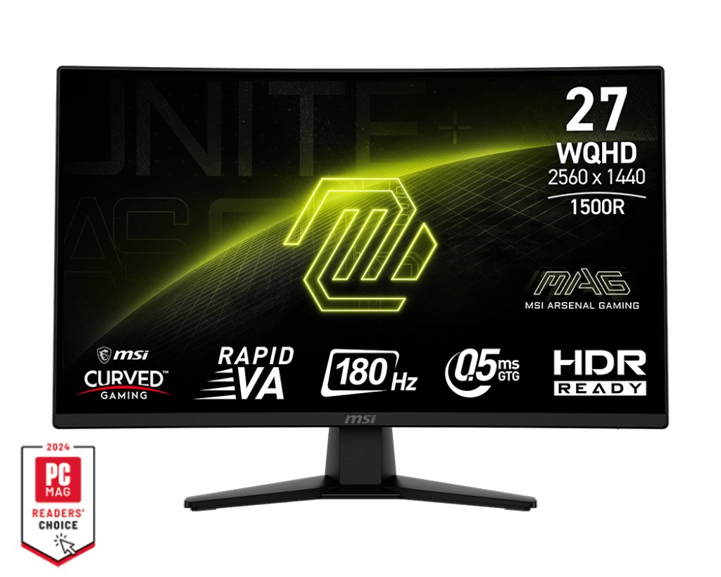 MSI MAG 274CQF computer monitor 68.6 cm (27") 2560 x 1440 pixels Wide Quad HD Black MAG274CQF