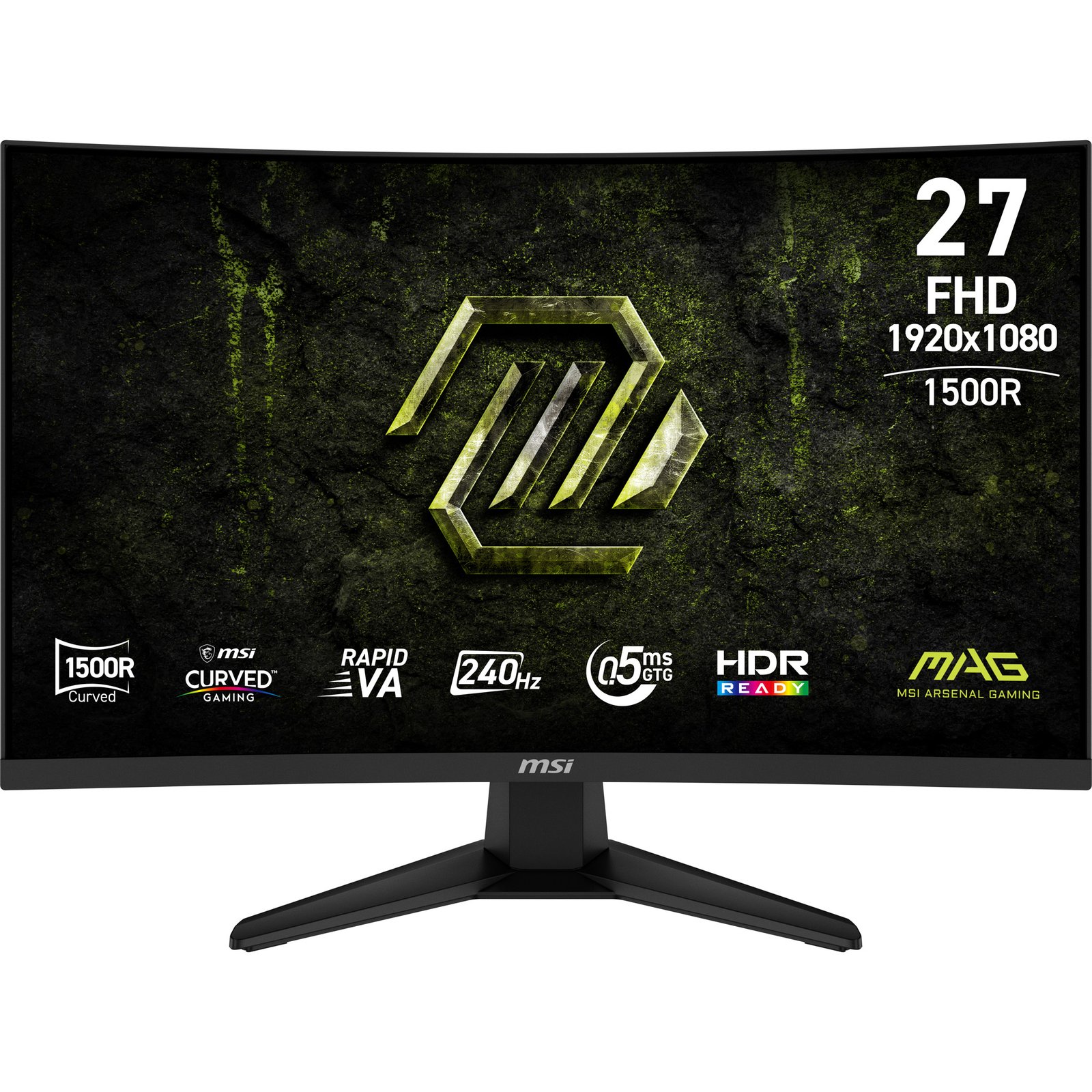MSI MAG 275CF X24 computer monitor 68.6 cm (27") 1920 x 1080 pixels Full HD LCD Black MAG275CFX24