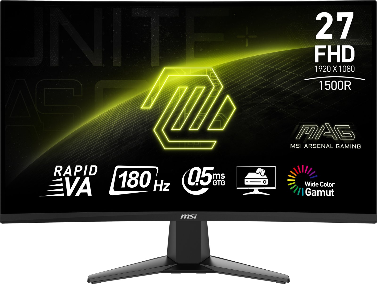 MSI MAG 27C6F computer monitor 68.6 cm (27") 1920 x 1080 pixels Full HD LCD Black MAG27C6F