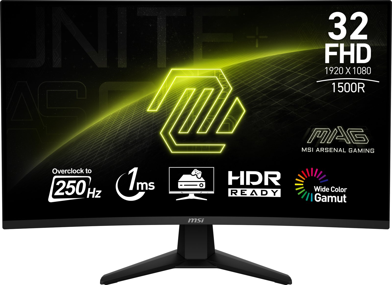 MSI MAG 32C6X computer monitor 80 cm (31.5") 1920 x 1080 pixels Full HD Black MAG32C6X