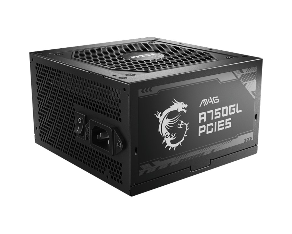 MSI MAG A750GL PCIE5 power supply unit 750 W 20+4 pin ATX Black MAGA750GLPCIE5
