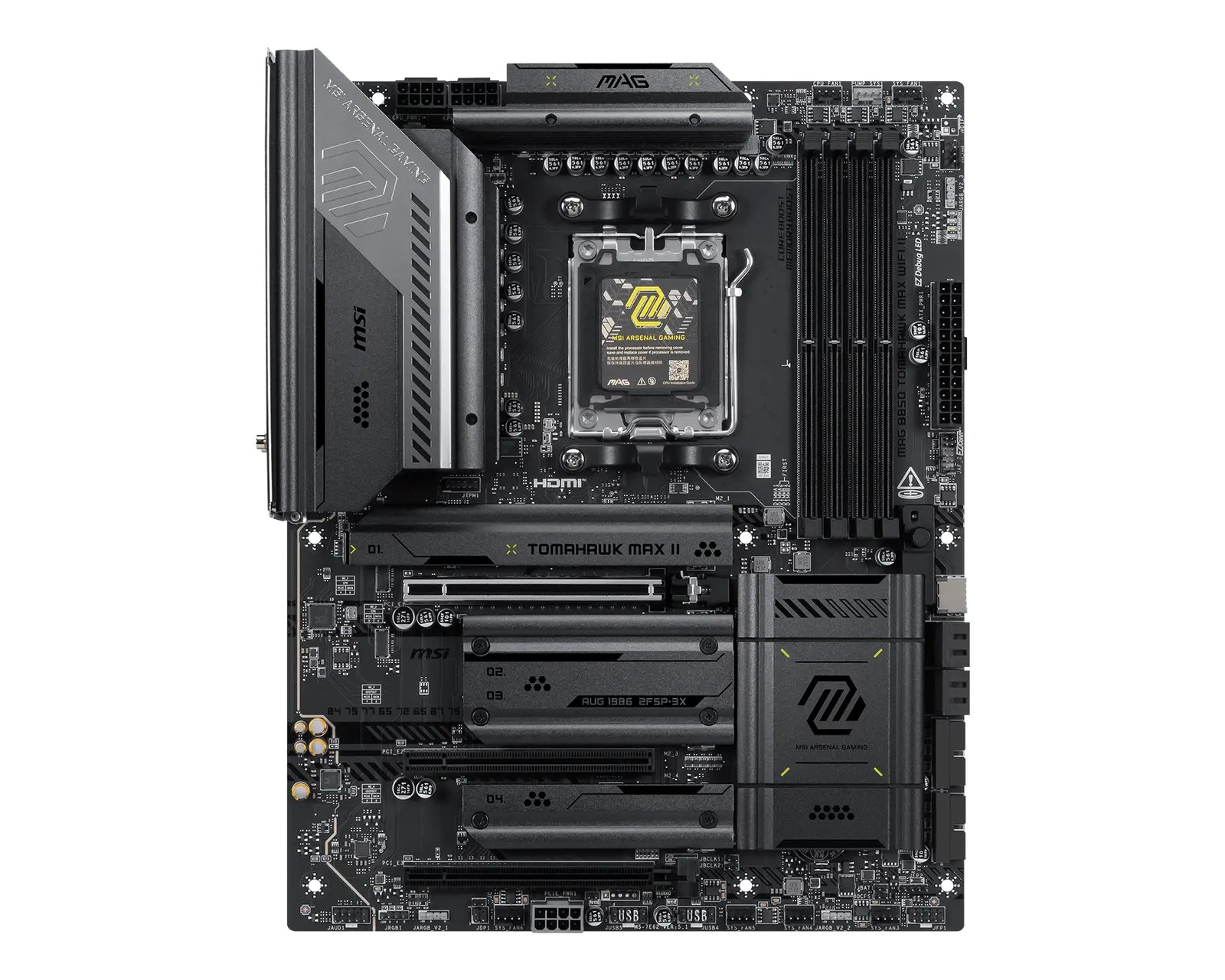 MSI MAG B850 TOMAHAWK MAX WIFI II motherboard AMD Socket AM5 ATX MAGB850TOMAHAWKMAXII