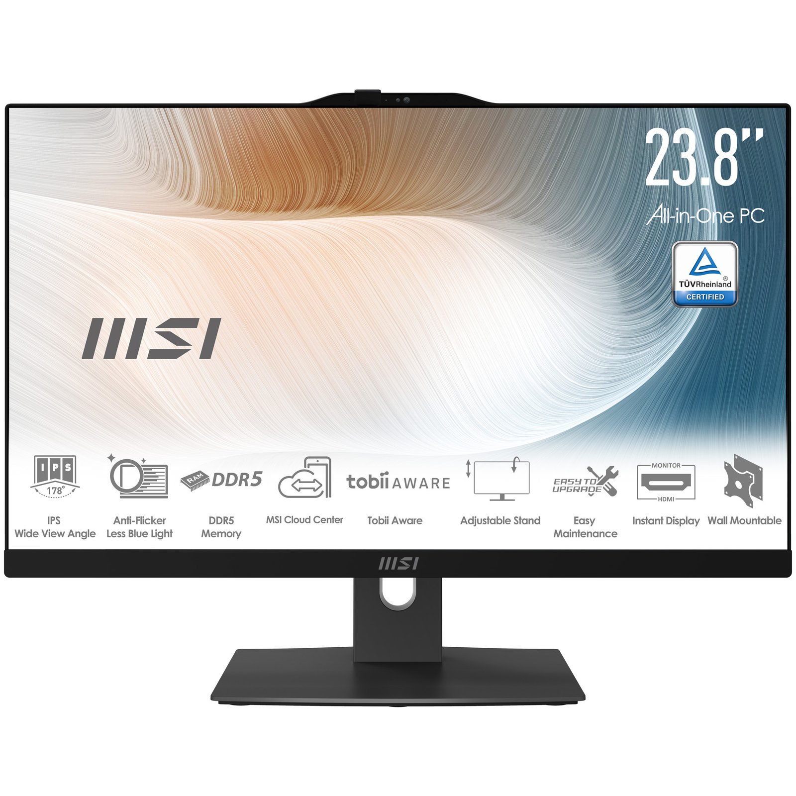 MSI Modern AM242TP 1M-1095US Intel Core 5 120U 60.5 cm (23.8") 1920 x 1080 pixels All-in-One PC 16 MAM242TP1M1095
