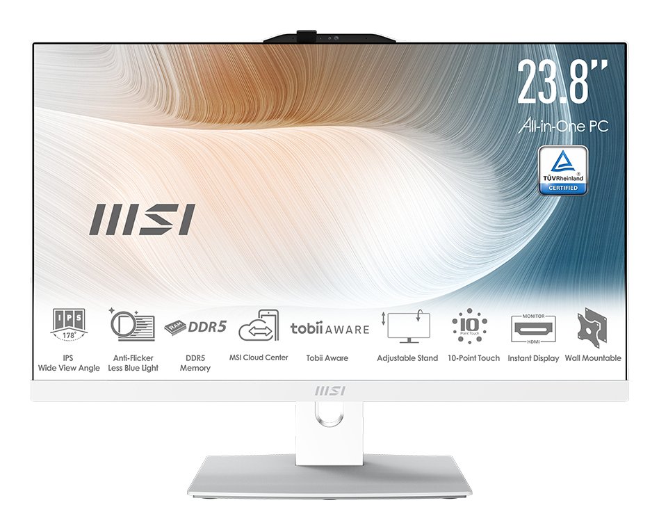 MSI Modern AM242TP 1M-1097US Intel Core 5 120U 60.5 cm (23.8") 1920 x 1080 pixels Touchscreen MAM242TP1M1097