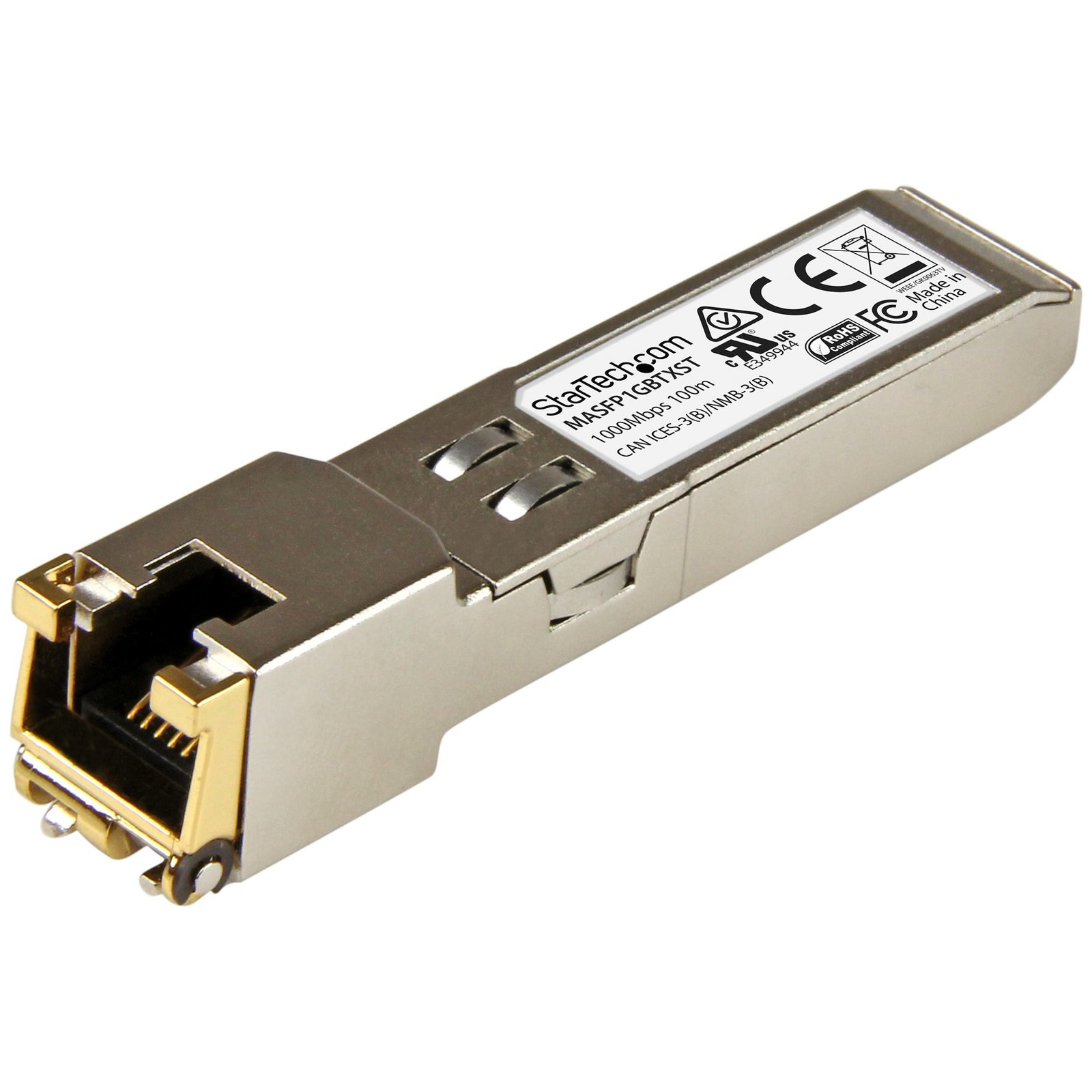 StarTech.com Cisco Meraki MA-SFP-1GB-TX Compatible SFP Module - 1000BASE-T - to RJ45 Cat6/Cat5e - MASFP1GBTXST