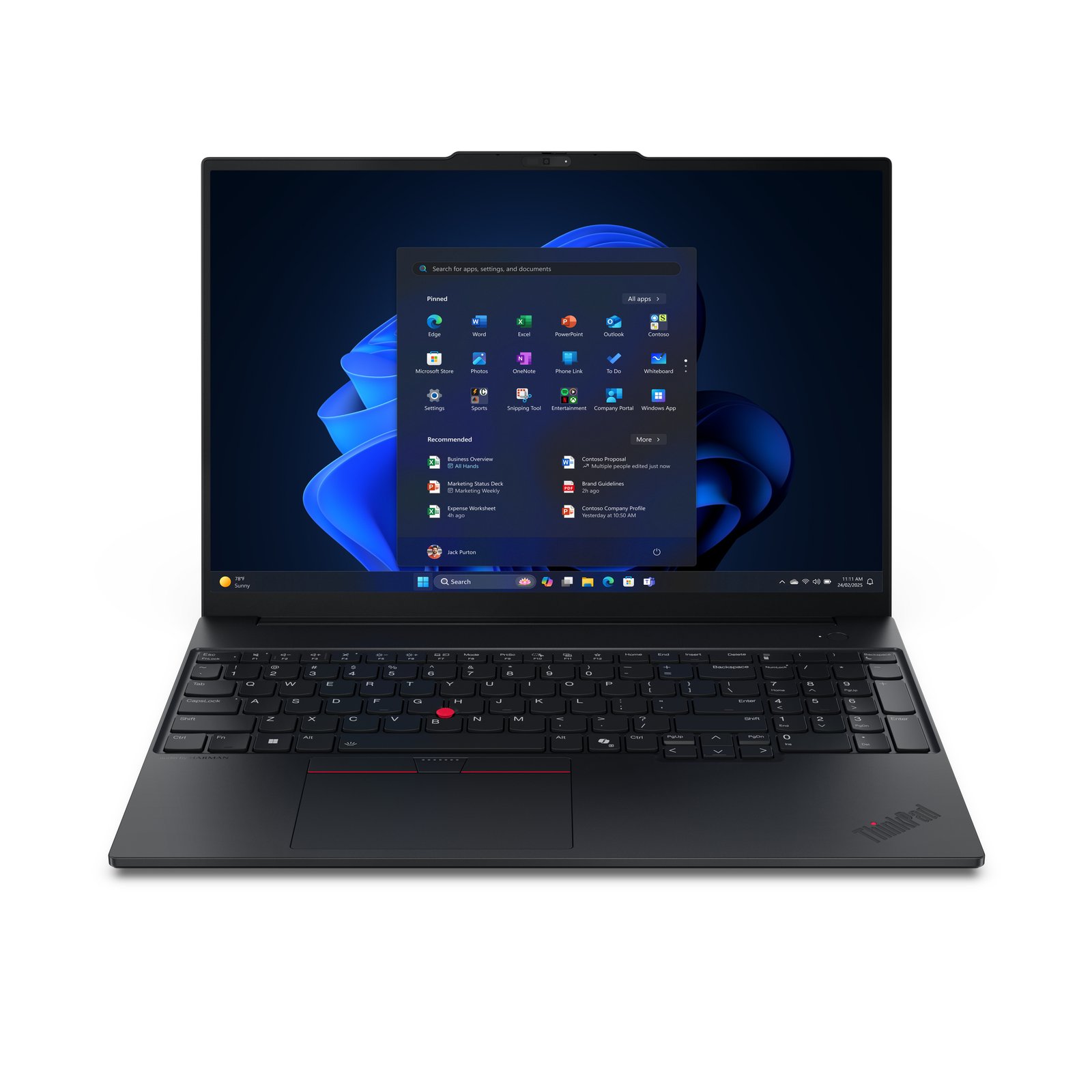 Lenovo ThinkPad E16 Gen 3 (AMD) Ryzen™ 5 230 Laptop 40.6 cm (16") WUXGA GB DDR5-SDRAM 256 SSD Wi-Fi 21ST0007US
