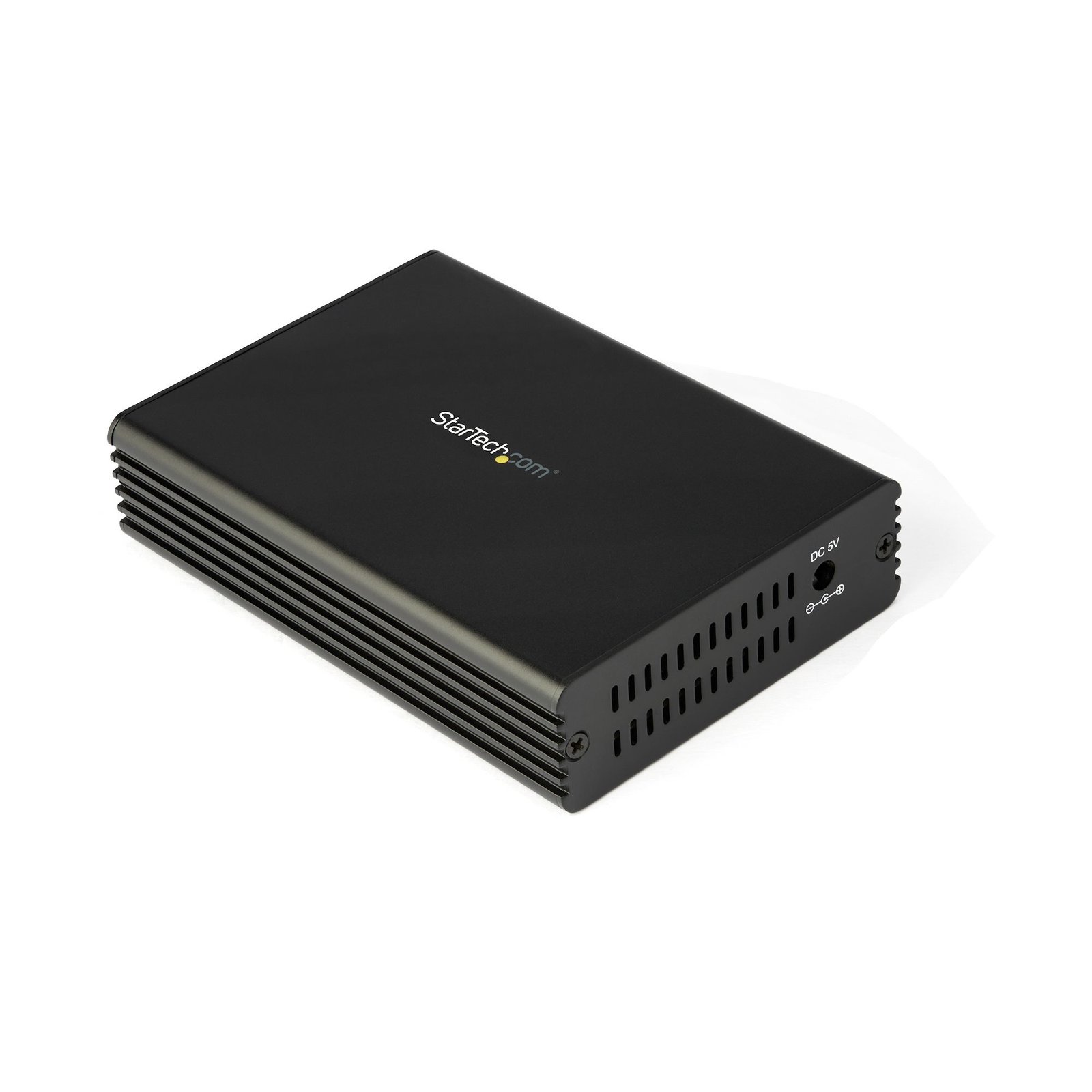 StarTech.com 10GbE Multi-Gigabit Open SFP+ Fiber Media Converter, Standalone 10 Gigabit Ethernet MCM10GSFP