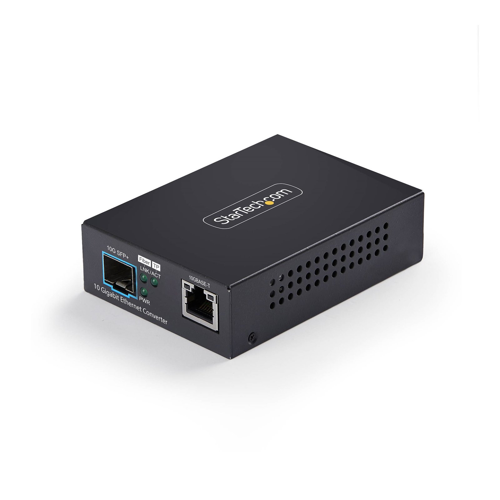 StarTech.com 10GbE Open SFP+ Fiber Media Converter, Standalone 10 Gigabit Ethernet RJ-45 to MCM10GSFP2