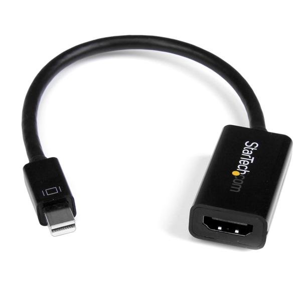 StarTech.com Mini DisplayPort to HDMI Adapter - Active mDP Video Converter - 4K 30Hz - DP or MDP2HD4KS