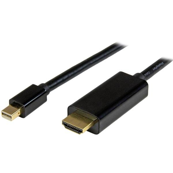 StarTech.com 3.3ft (1m) Mini DisplayPort to HDMI Cable - 4K 30Hz Video - mDP Adapter - DP or MDP2HDMM1MB