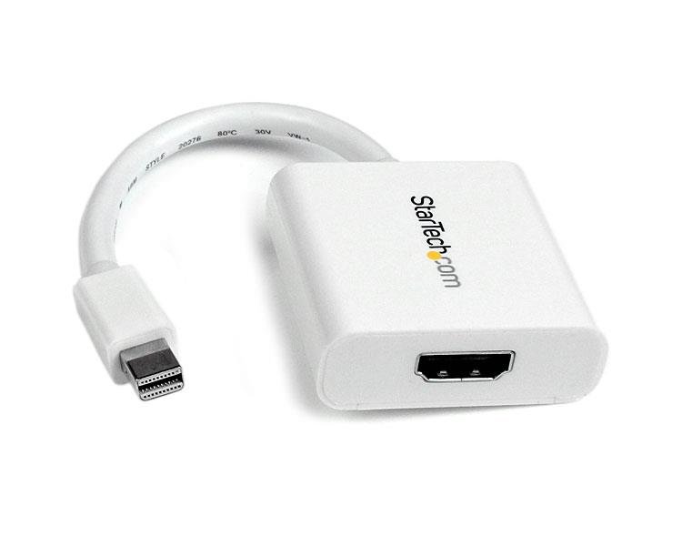 StarTech.com Mini DisplayPort to HDMI Adapter - mDP Video Converter - 1080p - DP or Thunderbolt 1/2 MDP2HDW