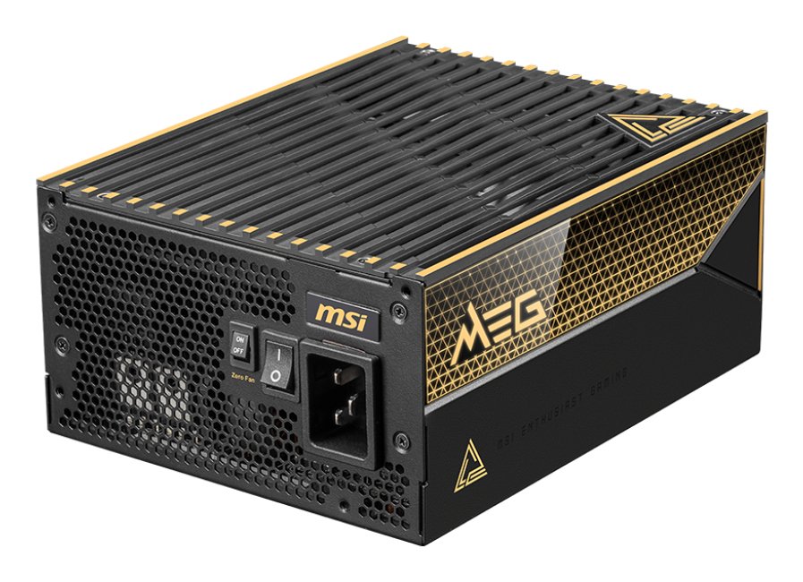 MSI MEG Ai1600T PCIE5 power supply unit 1600 W 24-pin ATX Black MEGAi1600TPCIE5
